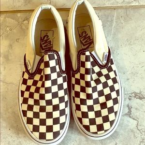 Checkered vans size 7